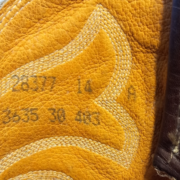 Vintage Nocona Wildebeest boots men's size 14 A - Picture 10 of 10